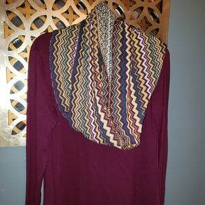 Tunic and scarf